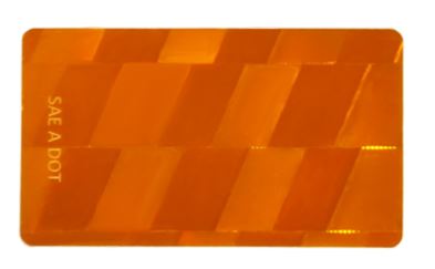 Amber Stick On Reflector-#624240