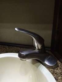 Faucet: Brushed Nickel Bathroom Faucet #634020