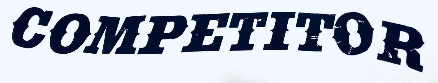 Competitor 16" Black Decal