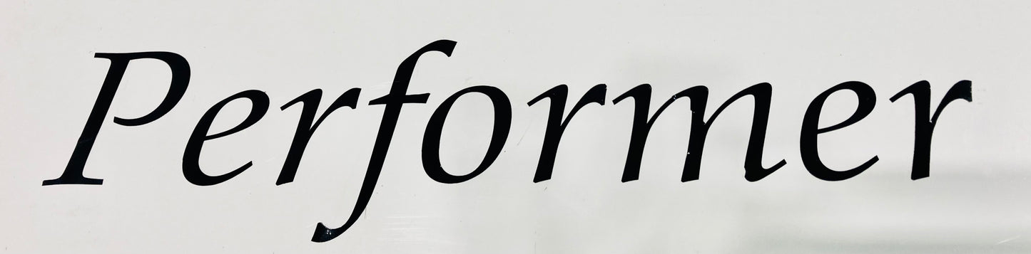 Performer 14" Black Decal
