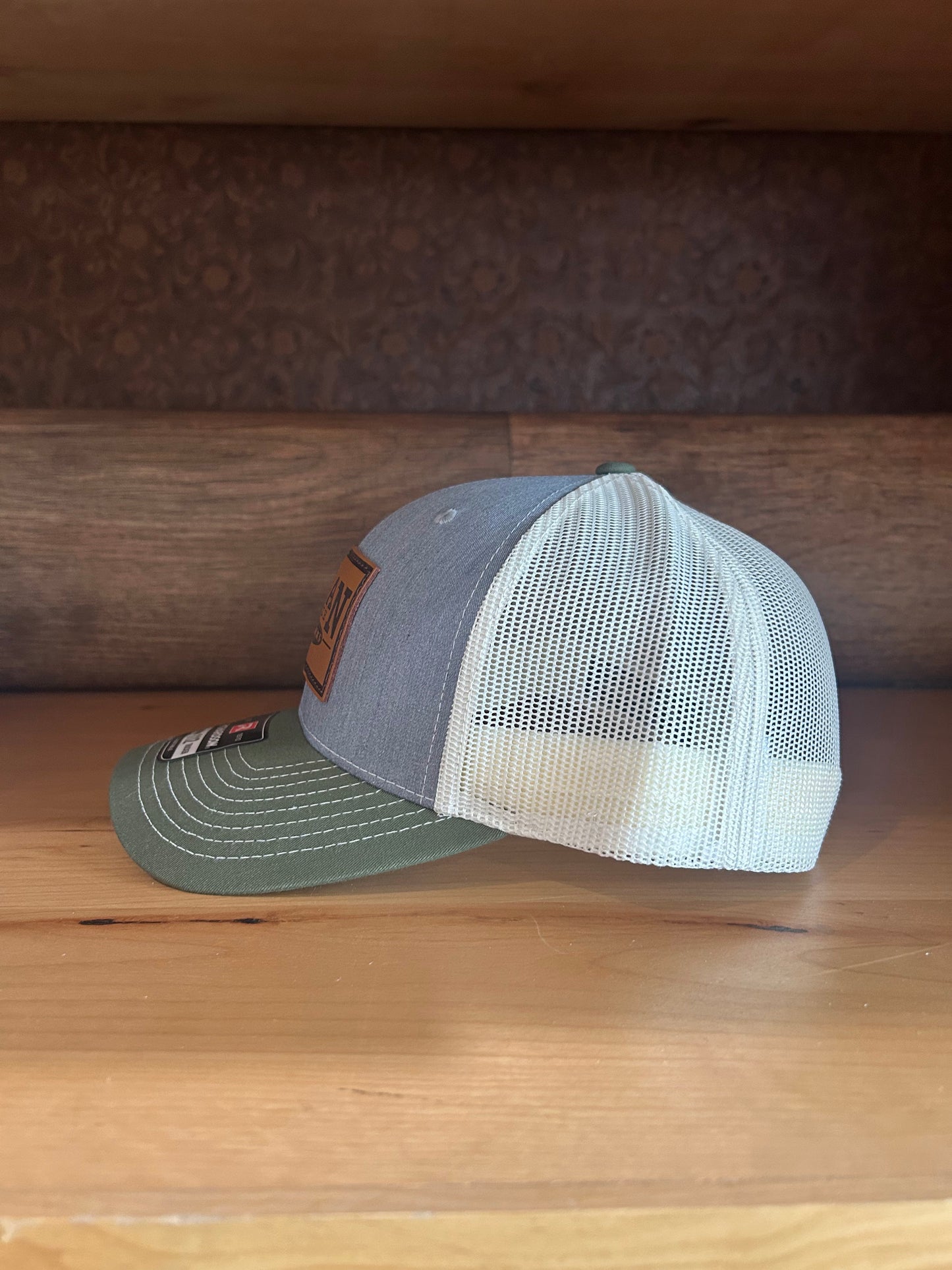 Light Gray/Green Logan Coach Hat