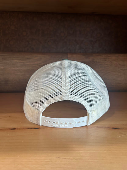 Light Gray/Green Logan Coach Hat