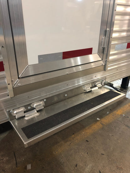 Exterior fold down steps