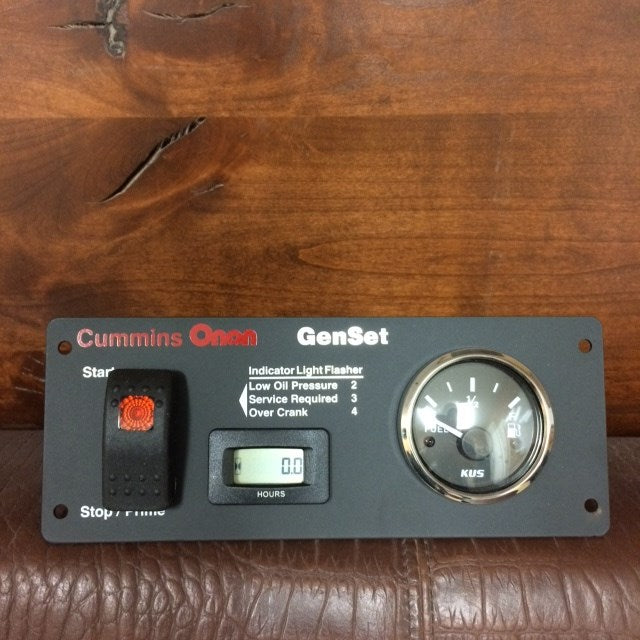 Generator Switch with Fuel Gauge and Digital Hour Meter - #633820
