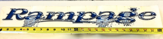 Blue Rampage 26" Decal