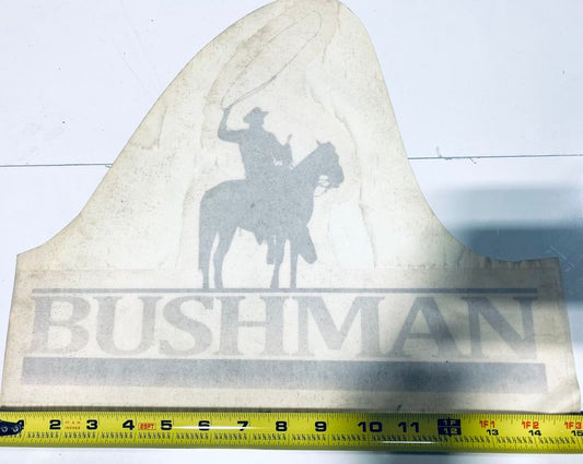 Silver 15" Bushman Decal