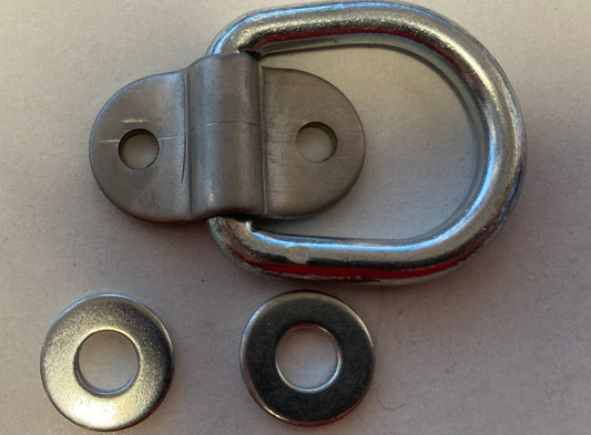 Small Old Style D-ring with Hasp